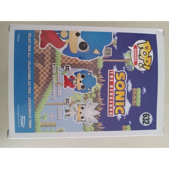 Funko Pop Sonic The Hedgehog Classic Sonic # 632 Vinyl Figure - Picture 4 of 7